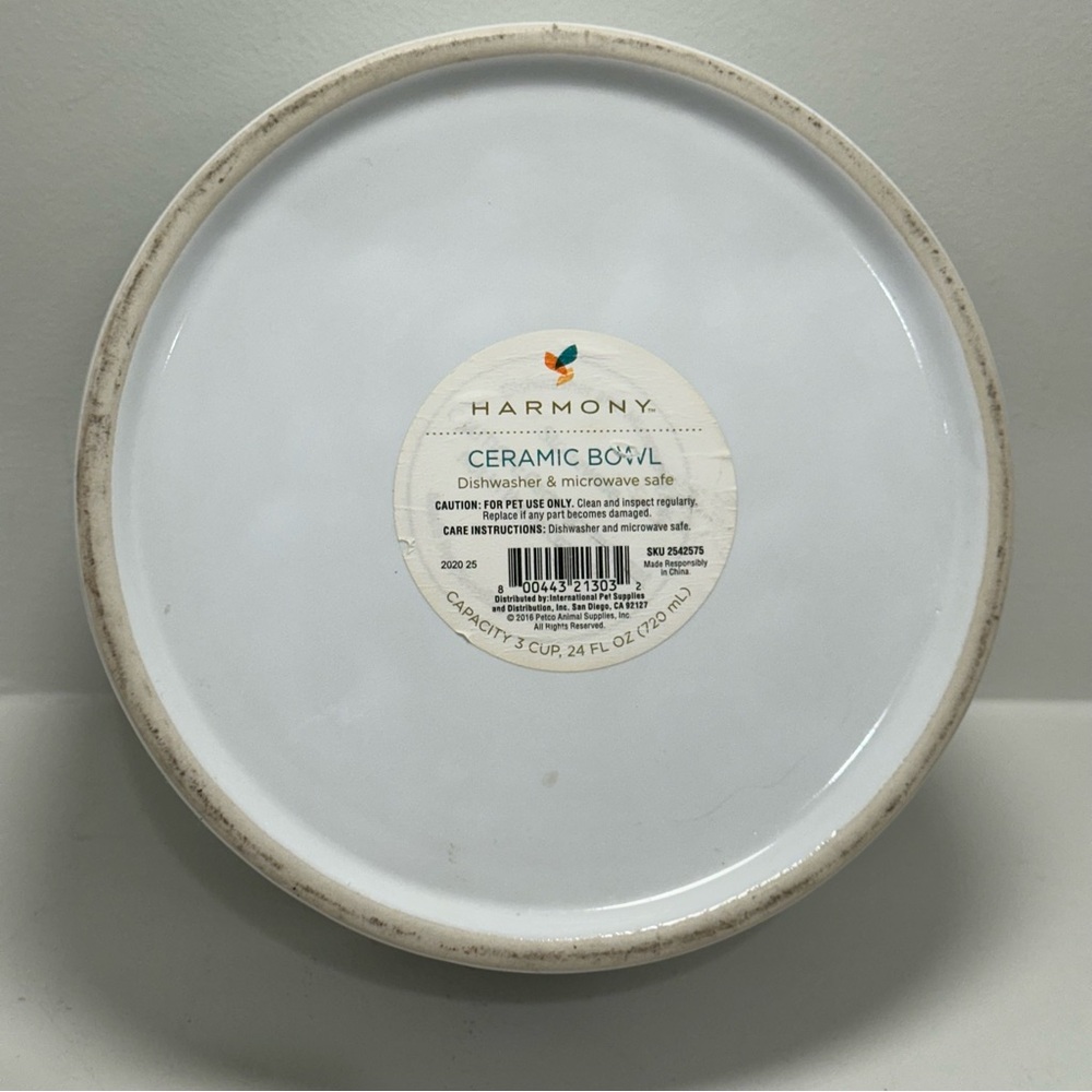 GOOD DOG Ceramic Dog Food Water Bowl with Bone - Picture 5 of 9